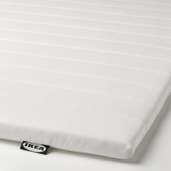 NÄSFJÄLLET Sobrecolchón topper, blanco, 80x200 cm