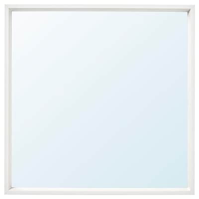 NISSEDAL Espejo, blanco, 65x65 cm