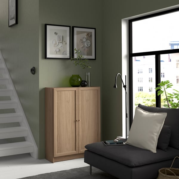 OXBERG Puerta, Efecto roble, 40x97 cm
