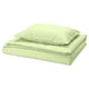PILTANDVINGE Funda de plumón y funda almohada, verde claro, 150x200/50x60 cm