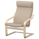 POÄNG Poltrona, Chapa abedul/Kelinge beige