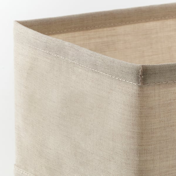 PURRPINGLA Cajas, set de 3, Textil/beige, 20x38x12 cm