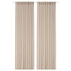 ROSENROBINIA Velo, 1 par, beige/con cinta de fruncir, 145x250 cm
