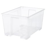 SAMLA Caja, transparente, 78x56x43 cm/130 l