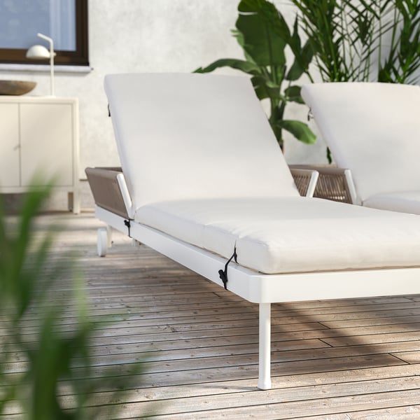 SEGERÖN Asoleadora, blanco/beige