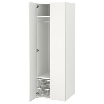 SMÅSTAD / PLATSA Clóset, blanco/blanco, 60x57x181 cm