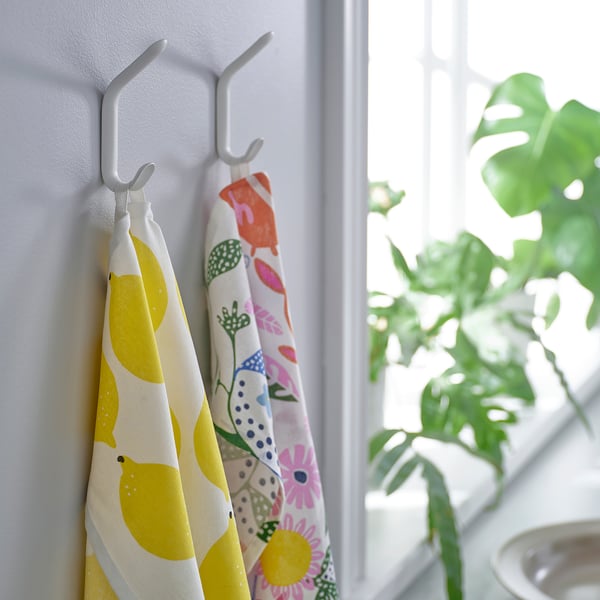 SNÖRAKA Perchero de pared, blanco