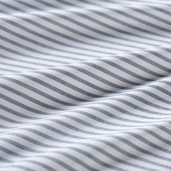 SOLFIBBLA Sábana, blanco azul/Raya, 150x260 cm
