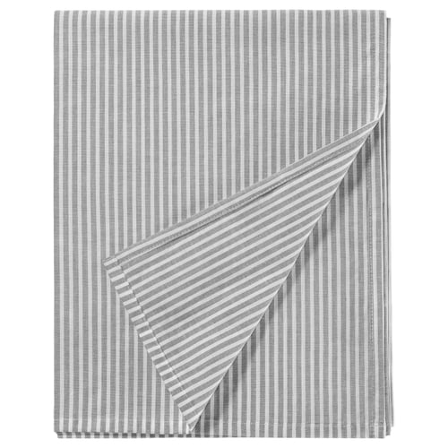 SOLFIBBLA Sábana, gris blanco/Raya, 150x260 cm