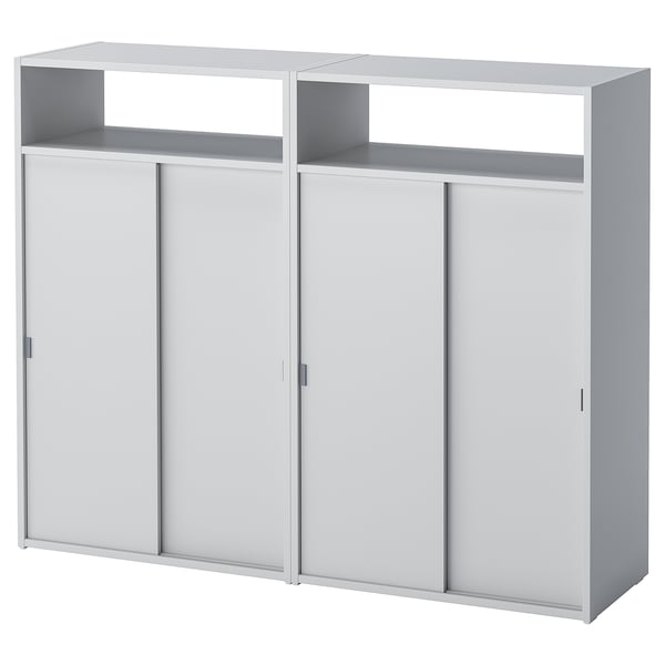 SPIKSMED Combinación de armario, gris claro, 119x32x97 cm