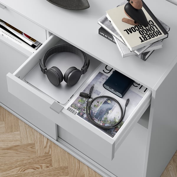 SPIKSMED Mueble, gris claro, 195x40x79 cm