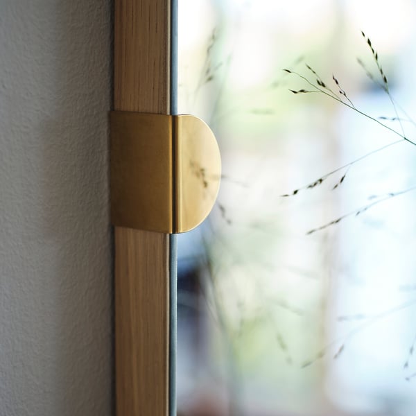 STOCKHOLM 2025 Espejo, Chapa de roble, 90x90 cm