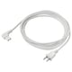 SYMFONISK Cable de alimentación, Textil/blanco, 3.5 m