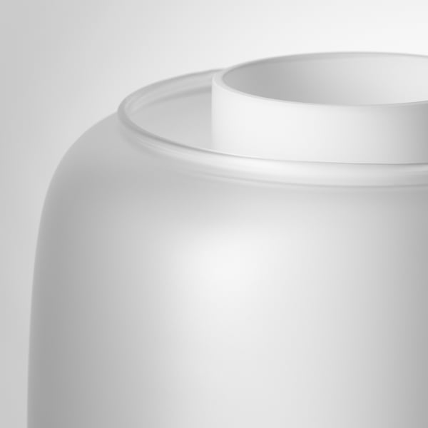 SYMFONISK Pantalla para lámpara parlante, Vidrio/blanco