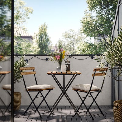 TÄRNÖ Mesa para jardín con 2 sillas