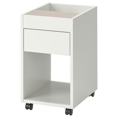 TONSTAD Cajonera con ruedas, blanco hueso, 35x60 cm