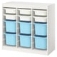TROFAST Combinación de almacenaje con cajas