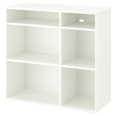 VIHALS Estantería, blanco, 95x37x90 cm