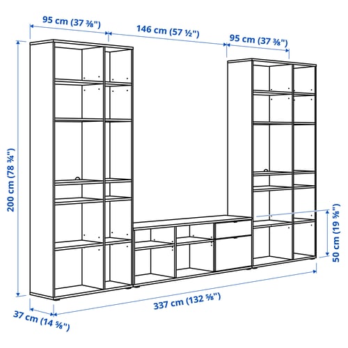 VIHALS Mueble almacenaje/TV