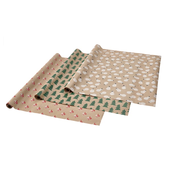 VINTERFINT Papel de regalo, Formas variadas/multicolor, 3x0.7 m/2.10 m²