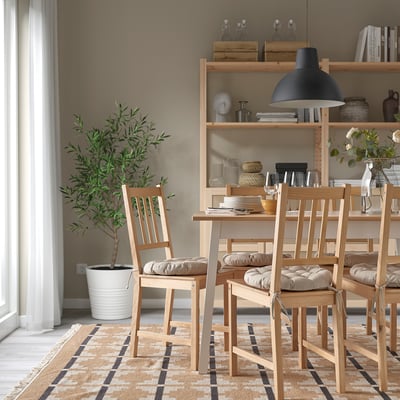 VIPPÄRT Cojín, beige, 38 cm