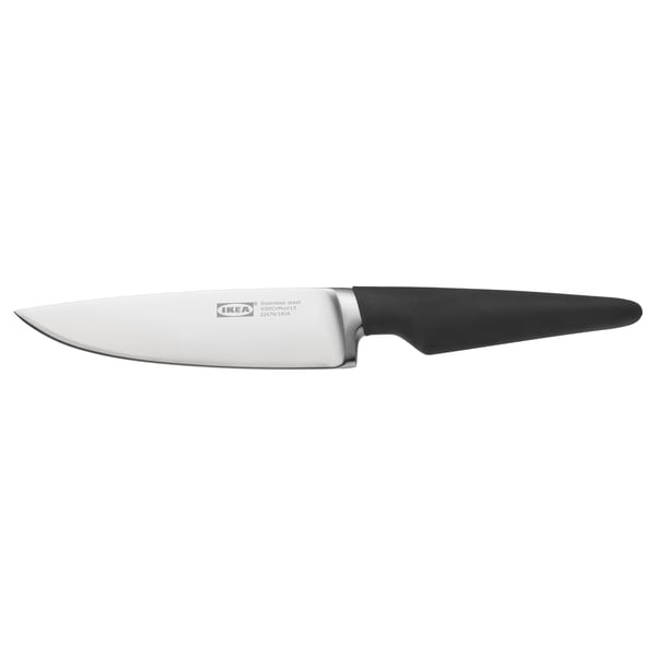 VÖRDA Cuchillo multiuso, negro, 14 cm