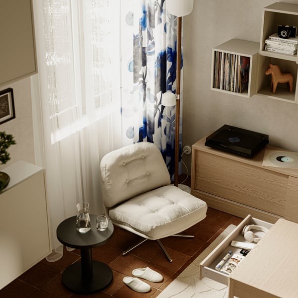 DYVLINGE Otočné křeslo, Kelinge béžová