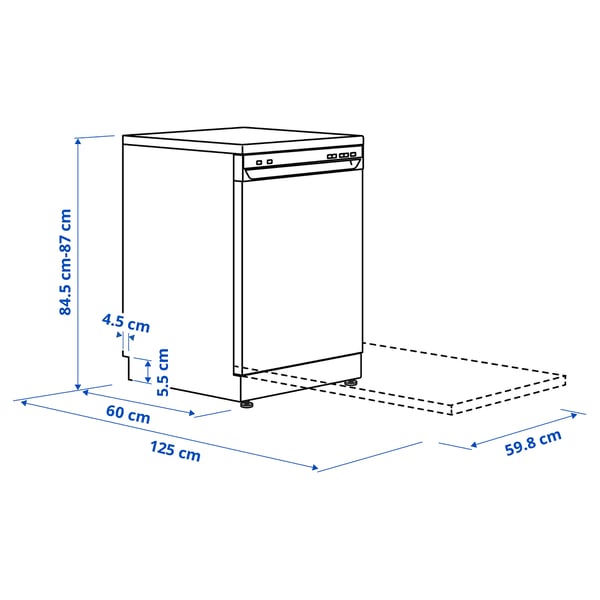 Obrázek s rozměry produktu: LAGAN.
