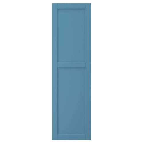 Kuchyňská skříňka LERHYTTAN modrá, obdélníková, dřevěný rám, panel z březové dýhy, klasický design.