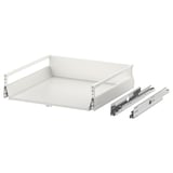 Bílá zásuvka MAXIMERA s výsuvy, samozavírací systém, zajišťuje organizované ukládání.