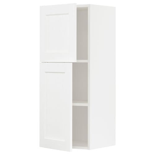 Kuchyňská skříňka METOD, bílá, obdélníková, minimalistický design s nastavitelnou policí.