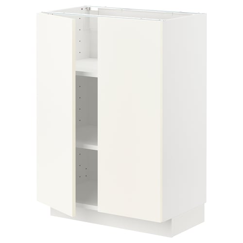 Ikea METOD bílá kuchyňská skříňka, obdélníková, minimalistický design, součást kuchyňského systému METOD.