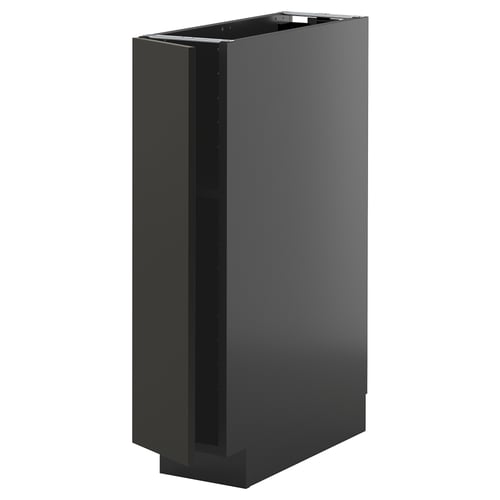 Černá kuchyňská skříňka METOD, moderní obdélníkový design v elegantním matném provedení.