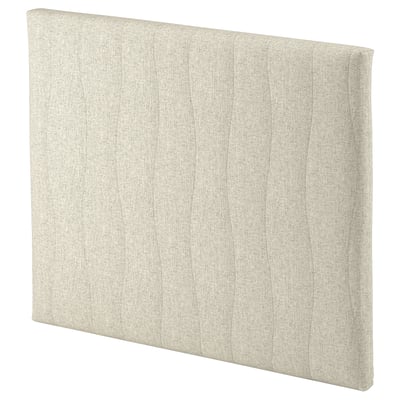 Obdélníková, béžová akustická stěna, hladká látka, hloubka 80 cm, značka MITTZON.