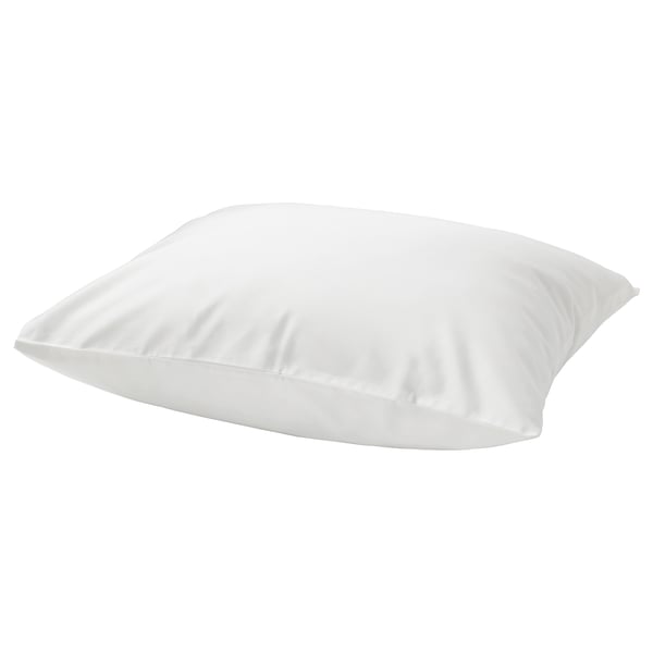 Bílý povlak na polštář, 60% bavlna, 40% lyocell, NATTJASMIN, hedvábně hladký.