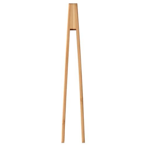 Dřevěné bambusové kleště na salát, OSTBIT, světle hnědé, elegantní.