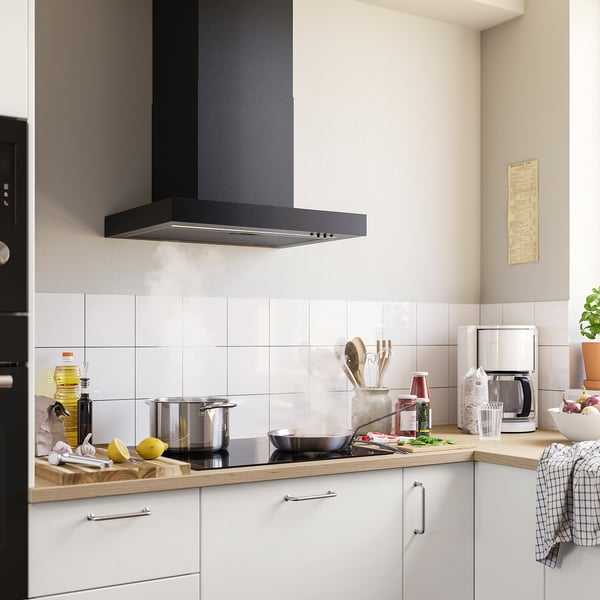 RULLBO Nástěnná digestoř, IKEA 300 černá, 60 cm