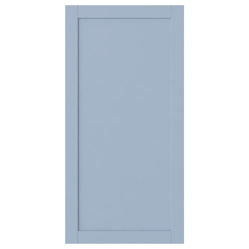 Modrá dvířka skříně SANNIDAL, obdélníková, jednoduchý design, hladký fóliový povrch.