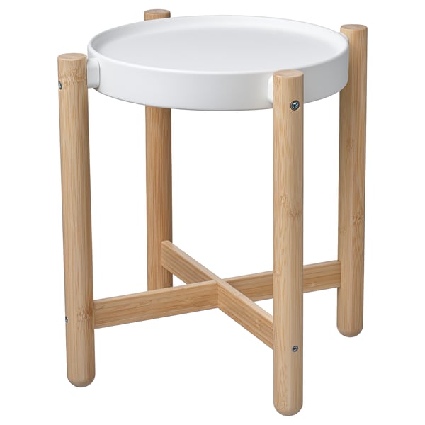 SATSUMAS Stojan na rostliny, bambus/bílá, 36 cm