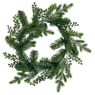 VINTERFINT Umělý věnec, vn./venkovní zelené, 45 cm
