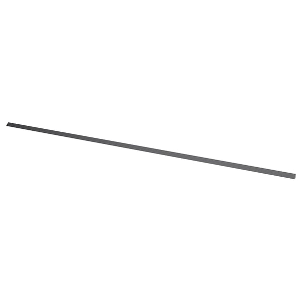 Grey aluminium wall trim