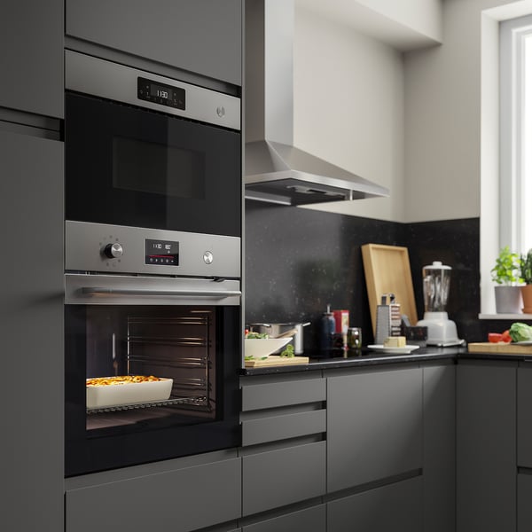 FRILLESBO True fan oven, added steam function bake function/stainless steel colour IKEA 500
