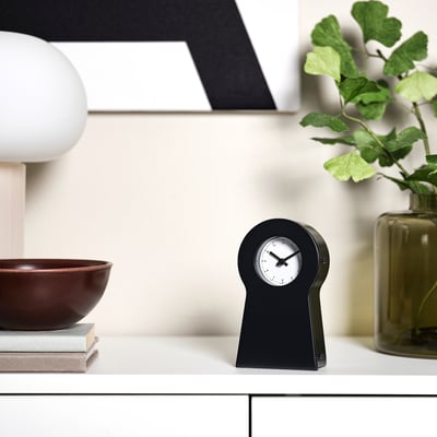 IKEA PS 1995 Clock, black, 14 cm