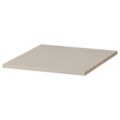 An off-white KOMPLEMENT shelf for pax wardrobe, rectangular with smooth paper foil surface.