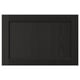 LERHYTTAN black kitchen door, solid wood frame, ash veneer panel.