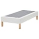 LYNGÖR Spring mattress base, incl leg/white, 90x200 cm