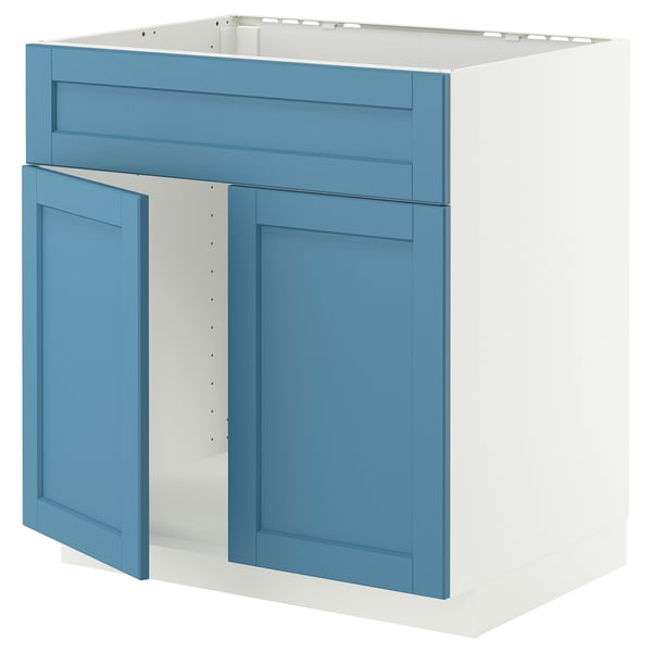 METOD Base cabinet f sink w 2 doors/front