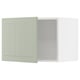 METOD kitchen set with green stensund doors, white frame, 3 doors, square shape, modern design.