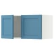 METOD Wall cabinet with 2 doors, white/Lerhyttan blue, 80x40 cm