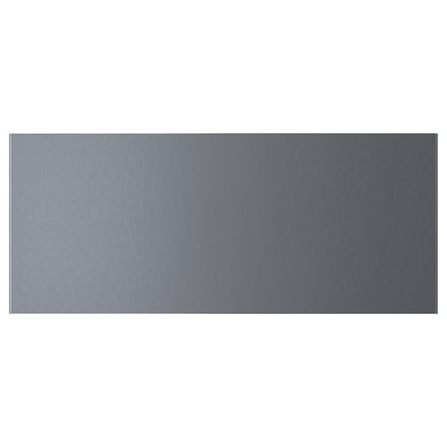 RIKSVIKEN dark pewter front, metallic foil, rectangular.